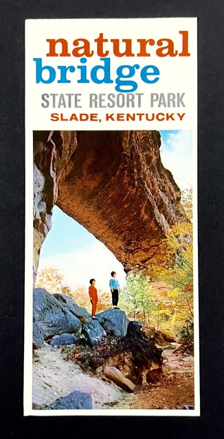 1970s Slade Kentucky Natural Bridge State Resort Park Hemlock Lodge VTG Brochure