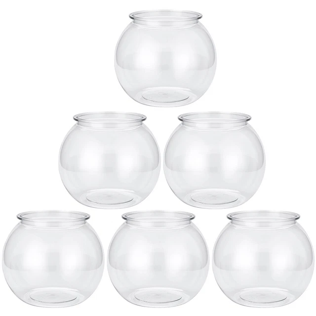 6Pcs Goldfish Aquarium Kit Plastic Fish Bowls Fish Bowl for Home