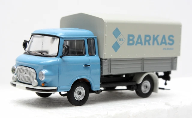 Brekina 30300 Barkas B 1000 Pritsche BARKAS Blau, DDR, H0/ 1:87  [F]