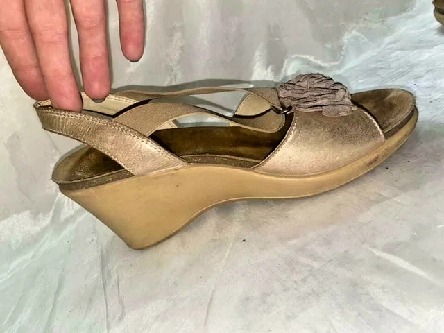 Sandali Estivi Scarpe Donna Oro Pelle 38 Zeppa Plateau Mujer Femme Obuv Sandals