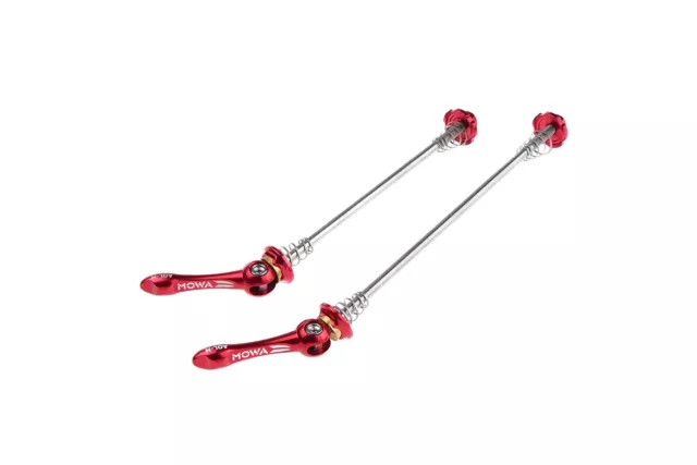 MOWA Mountain Cyclocross Gravel E-Bike Bicycle Titanium-axle QR Skewer Set Red 2