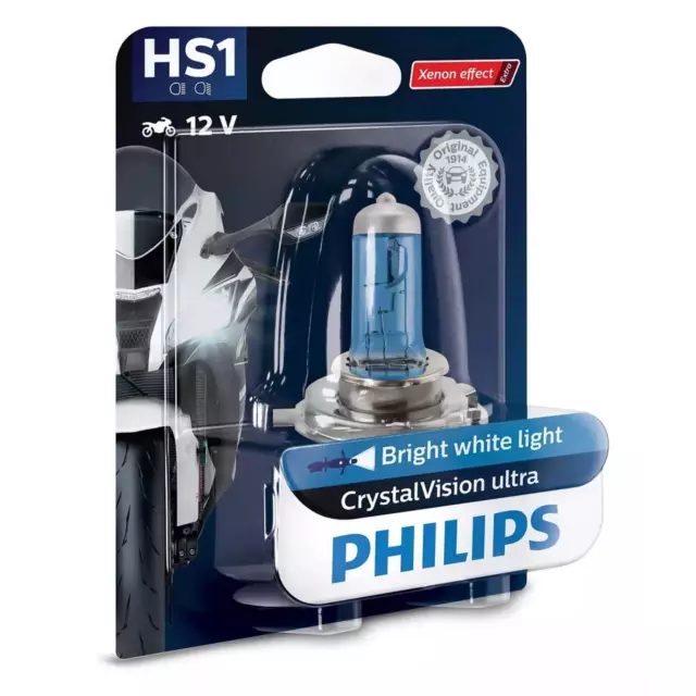 Philips CrystalVision ultra moto 12 HS1 Halogen 35/35W 12V Autolampen