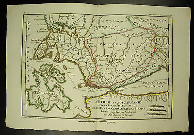 Hellespont Chersonèse de Thrace & part of Troade Carte 1790 Barbié du Bocage map 