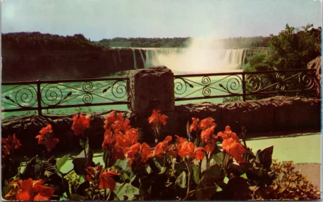 Postcard Niagara Falls Ontario CANADA - Horseshoe Falls from Queen Victoria Park