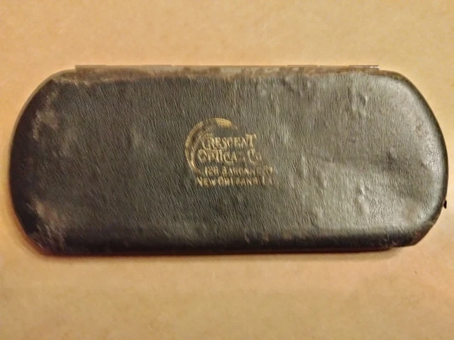 Antique Eyeglasses Case CRESCENT OPTICAL NEW ORLEANS, LA 126 Baronne St.