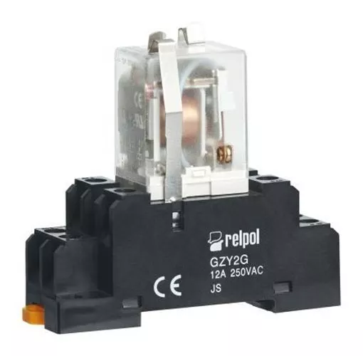 1 x 1 x DPDT, SPDT DIN Rail Latching Relay 12 A, 253V ac