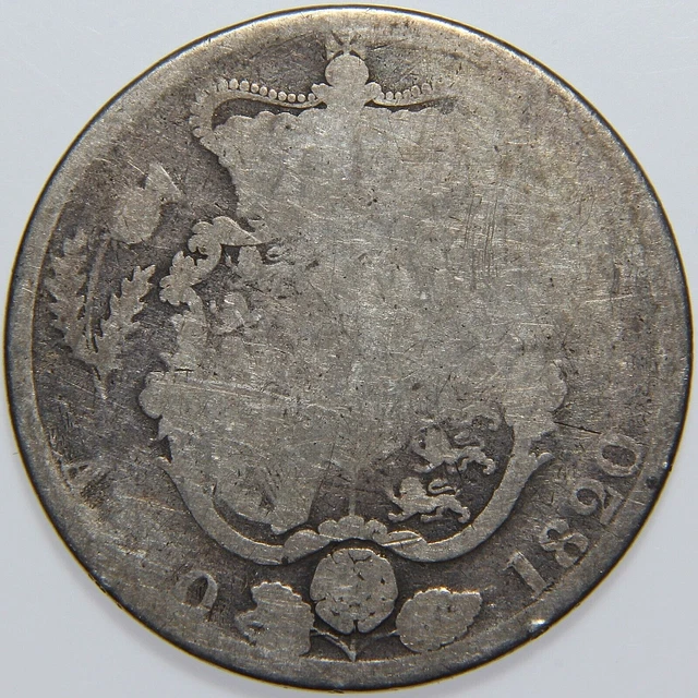 1820 Great Britain 1/2 Crown -K1264-