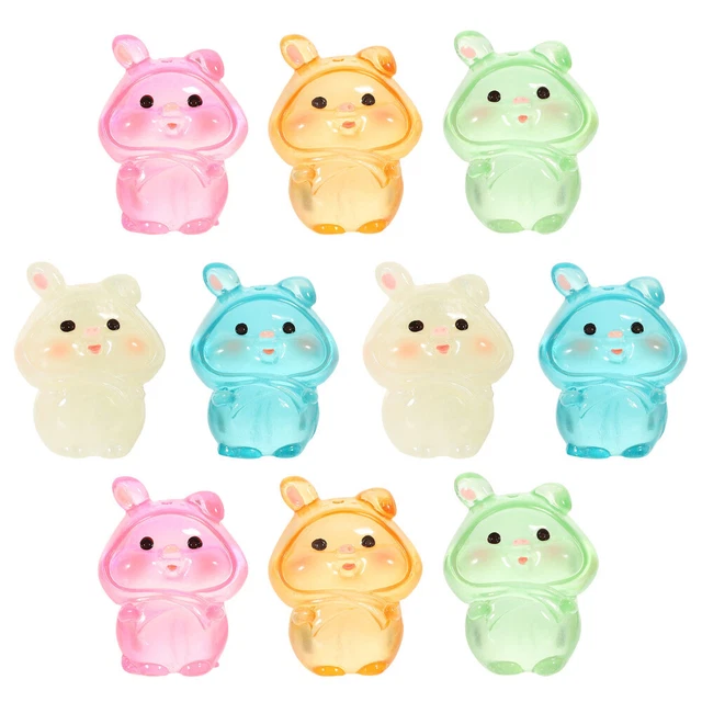 40 Figurines Animaux Miniatures - Lapins, Poules, Œufs De Pâques | Décoration Festive & Créative