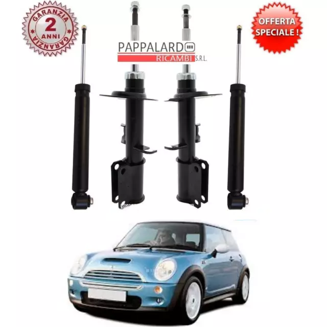 4 Ammortizzatori Anteriori Posteriori Mini One Cooper Cooper S R50 R53 2001-2006