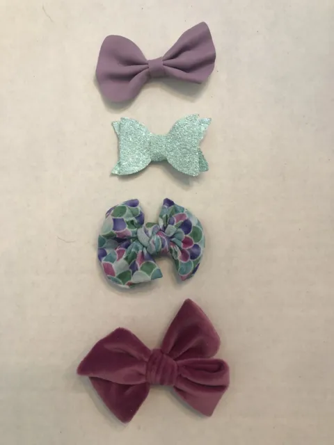 Baby Girl Hair Clips Bows 4pc