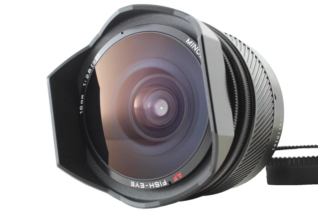 Objectif FISH-EYE 16mm f2,8 ZENITAR, bouchons, filtre, pare- 220