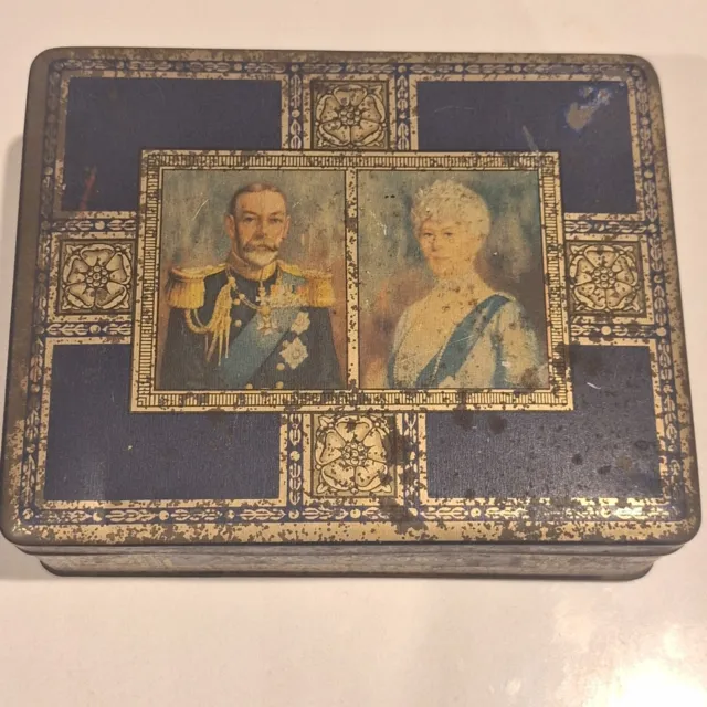 Vintage King George V & Queen Silver Jubilee 1935 McVitie & Price Biscuit Tin