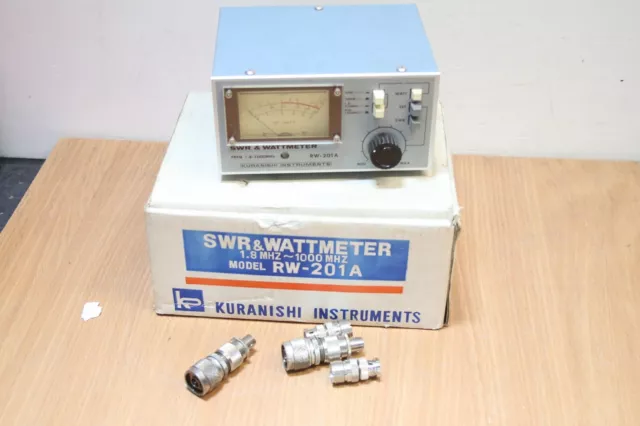 Occasion, en excellent etat : KURANISHI INSTRUMENTS - SWR & WATTMETER RW-201A