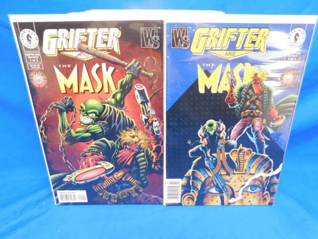 Complete Series GRIFTER AND THE MASK 1 & 2 Set Dark Horse Crossover VF/NM