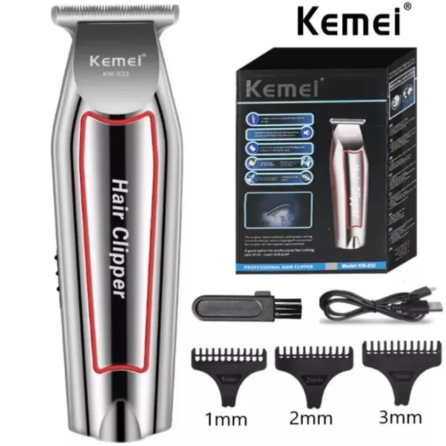 Detailed Trimmer Zero Gap Balding Shaver Beard Outliner Hair Clipper T-Blade