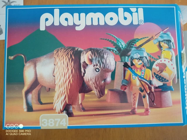 Figurine Playmobil Bison / Buffle Western - Réf 3731 3874 - Occasion - Pour Collection