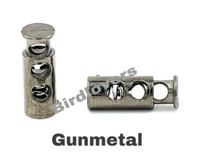 \ .10 pezzi in metallo Bean String Cord Serrature con 2 FORI Toggle chiusura a molla stop.../ 