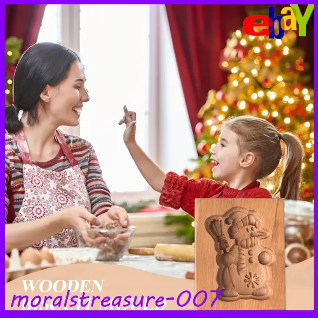 Wooden Cookie Mold Household Gingerbread Cake Mould Press 3D Biscuit  Embossing Molds Bakery Gadget Baking Tool Kitchen Supplies