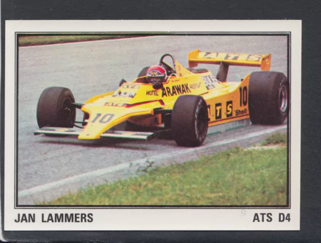 Panini F1 Grand Prix Sticker, No 68 Jan Lammers ATS D4, Motor Racing, Sports