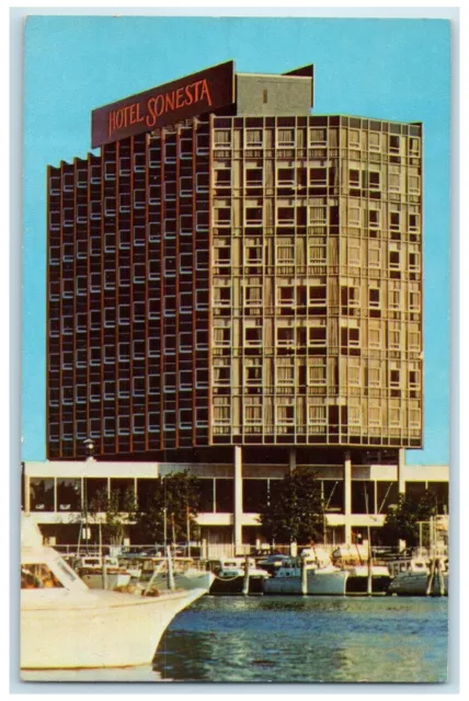 c1950's Hotel Sonesta Five Cambridge Parkway Cambridge Massachusetts MA Postcard