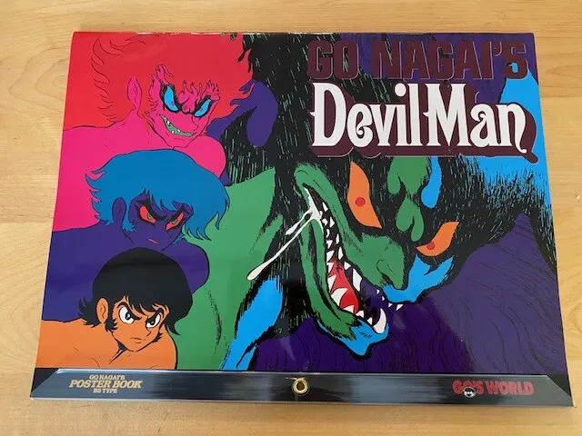 Devilman Giant Poster Book Go Nagai's World Devil Man Anime Manga Rare 1998