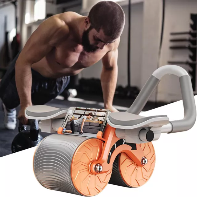 Amonax Gym Equipment for Home Workout (Ab Roller Wheel Set, Skipping Rope,  Push-up Handles). Fitness Exercise, Strength Training Equipment for Abs