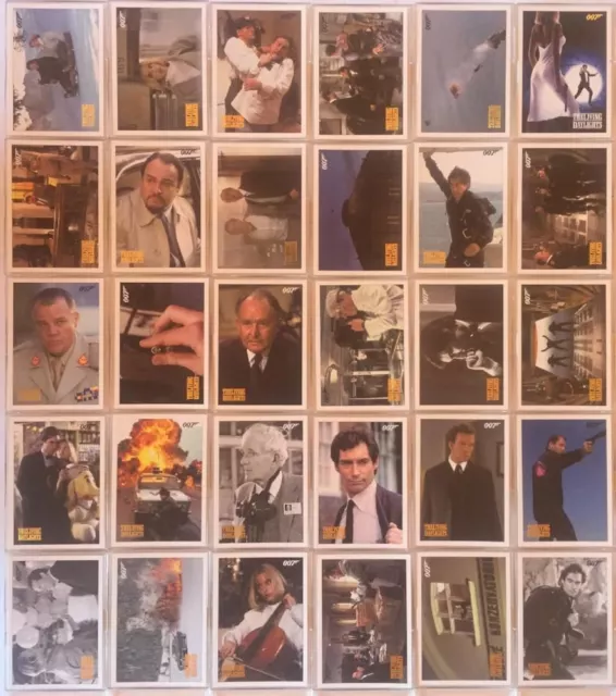 James Bond Spectre The Living Daylights Throwback Numbered Parallel Card Set