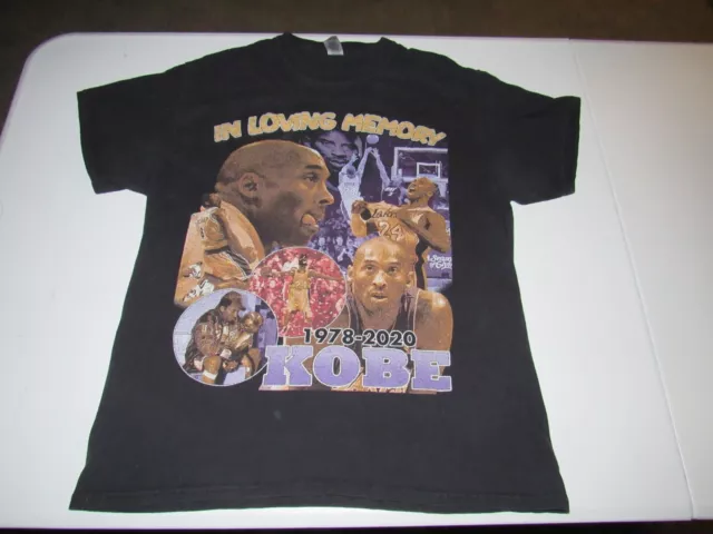 Camisa Kobe Bryant In Loving Memory Para Hombre Negra Mangas Cortas Talla L