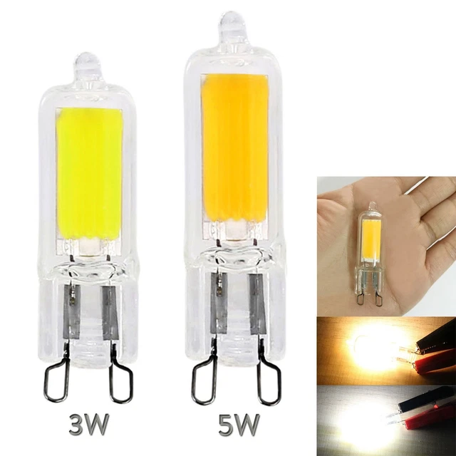 Mini G9 COB LED Birnen 3W 5W Glaskristalllicht Ersetzen 25W 45W Halogenlampe