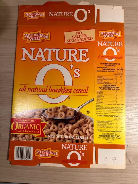 Nature O's cereal box vintage (Very Rare)