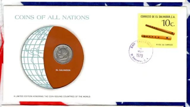 Coins of All Nations El Salvador 50 Centavos 1977 UNC