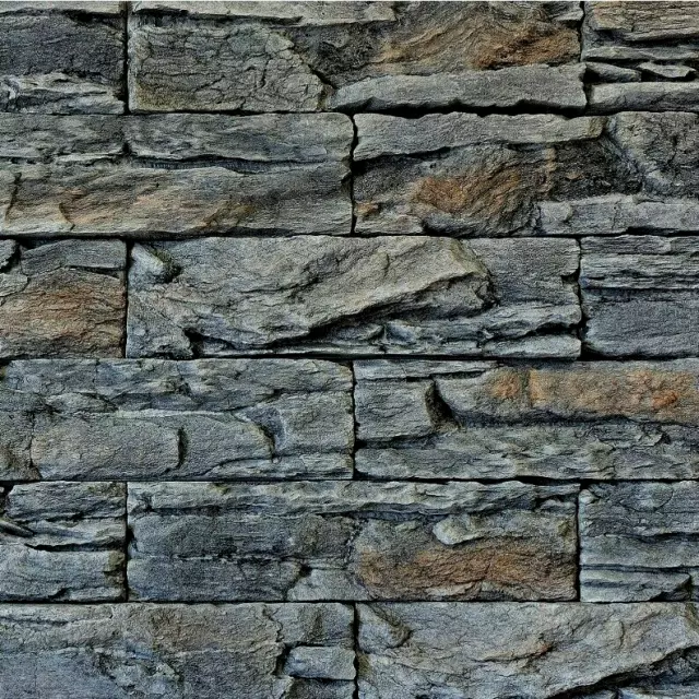 CAMPIONE DI ANTRACITE GRANITO - Pietra Impilata Esterno, Pietra per Pareti Esterne