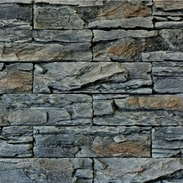 MUESTRA DE GRANITO ANTRACITA - Piedra apilada exterior, piedra para paredes exteriores