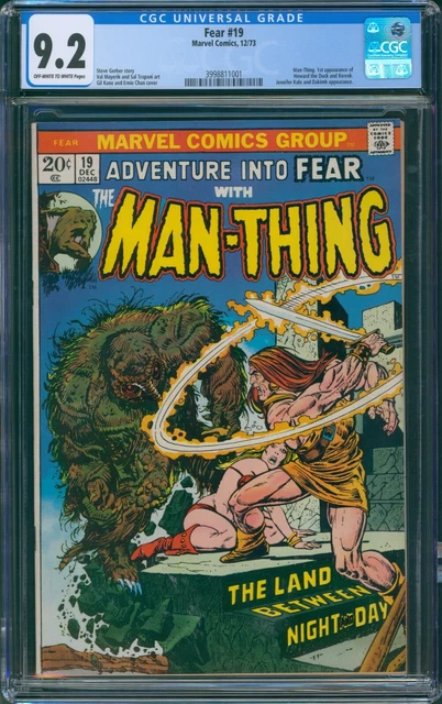 CGC9 9.2 Marvel Comic Fear #19 Man-Thing First Appearance of Howard the Duck
