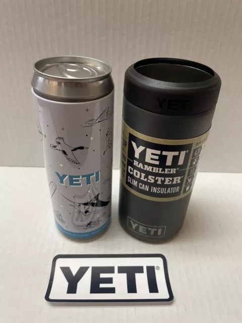 YETI Rambler 12 oz. Colster Slim Can Insulator Charcoal NEW WITH TAG
