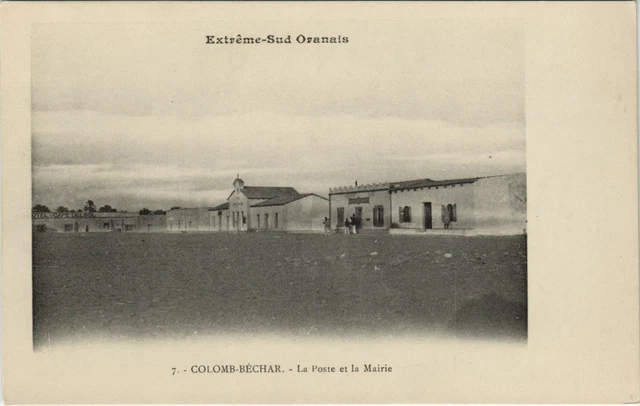 CPA AK COLOMB-BECHAR La Poste et la Mairie ALGERIE (1145987)