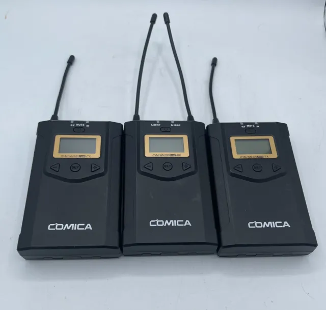 CVM-WM100PLUS - Wireless Microphone System for Cameras, Camcorders. Open Box.
