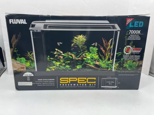 Fluval Spec V Aquarium Kit 5Gallon Black - BRAND NEW - FREE SHIPPING