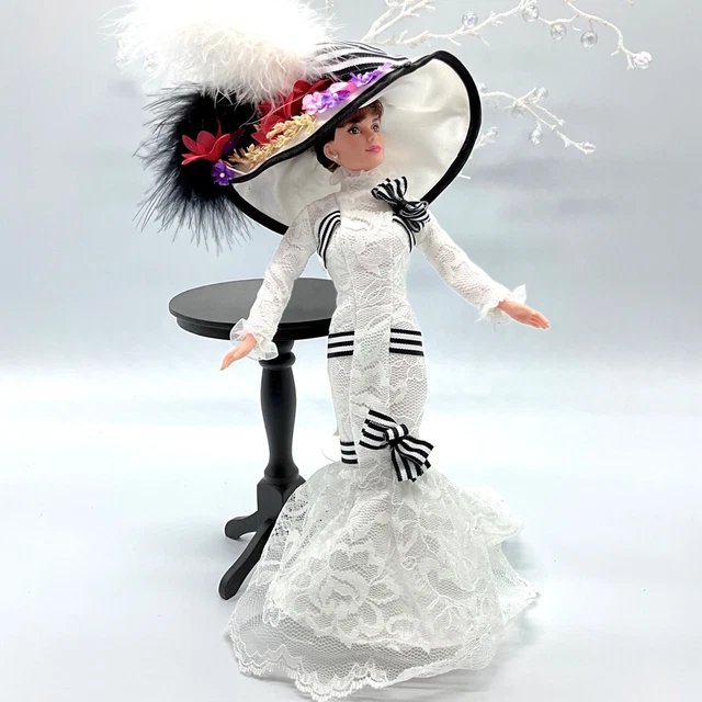 Audrey Hepburn 1998 Breakfast Tiffanys Barbie DOLL & My Fair Lady Ascot Fashion+