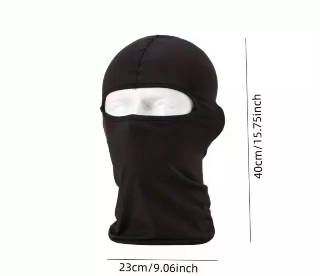 Balaclava Full Face Mask Men/Women Cycling Ski Winter Warm Black Bikes Cover Ski