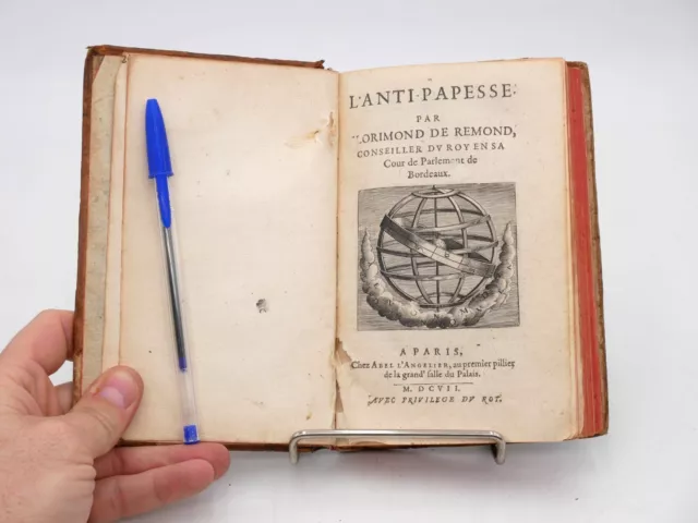 L'Anti-Papesse (1607, EO) Florimond DE REMOND - RARE : La Femme et L'Eglise XVII