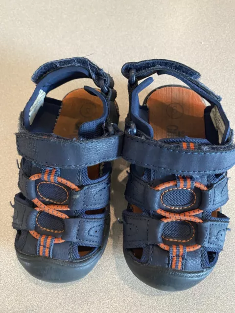 KEEN NEWPORT YOUTH Size 6 H2 Sandals Black and Orange Waterproof
