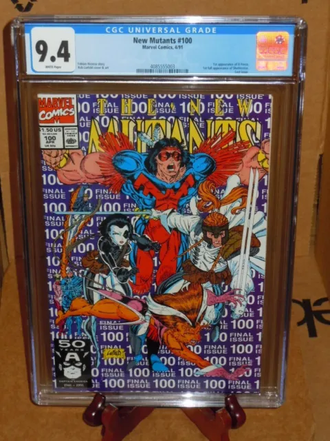 🌞 New Mutants #100 CGC 9.4 Last Issue 1st app X-Force 1991 Marvel Comics