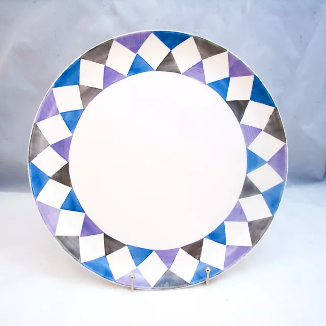 Villeroy & Boch Mettlach Saar Checkered/Diamond Dinner Plate(s) VINTAGE, READ