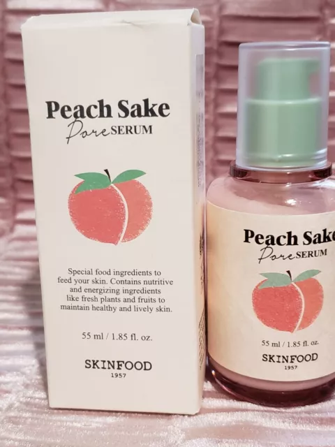 Skinfood Peach Sake Pore Serum Pore Minimizer  Skin Smoothing NIB 2026