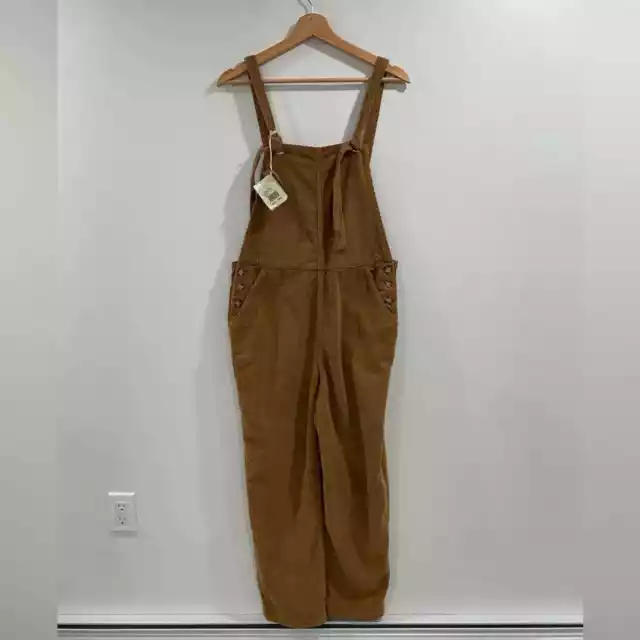 NWT Faherty Women Corduroy Jumpsuit Brown Size Small