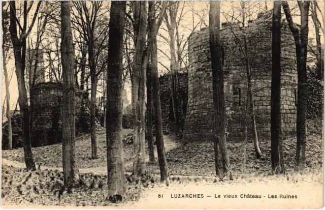CPA Luzarches Le vieux Chateau Les Ruines (1340404)