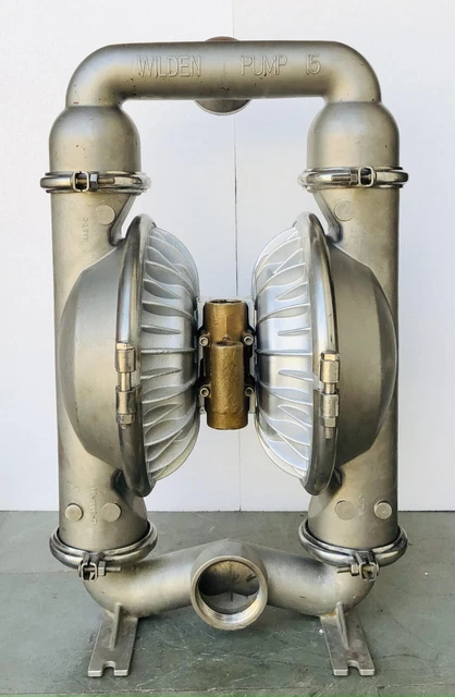 WILDEN PUMP 15 Ss Acciaio Inox Doppio Diaframma/Trasferimento Pompa 3 " #Teflon