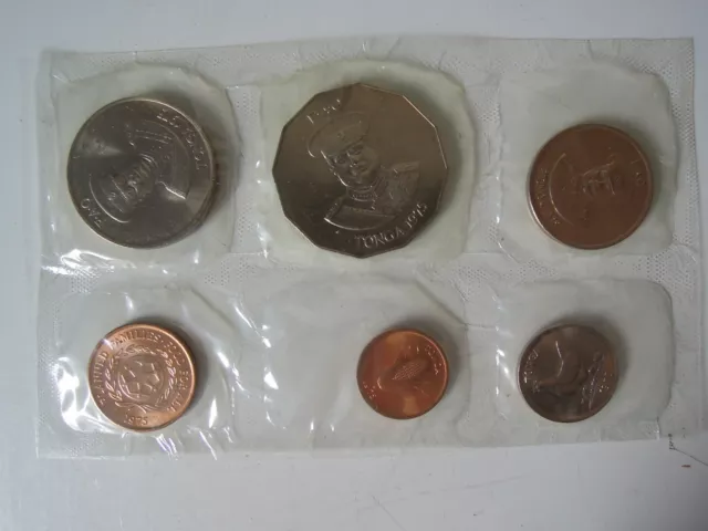 1975 - Tonga - Uncirculated Coins - Mint Set