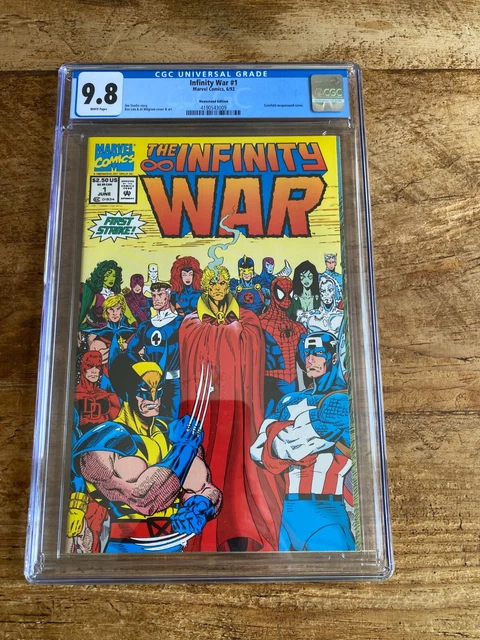 Infinity War #1 Cgc 9.8 Marvel Newsstand Variant Edition Rare 1992 Jim Starlin
